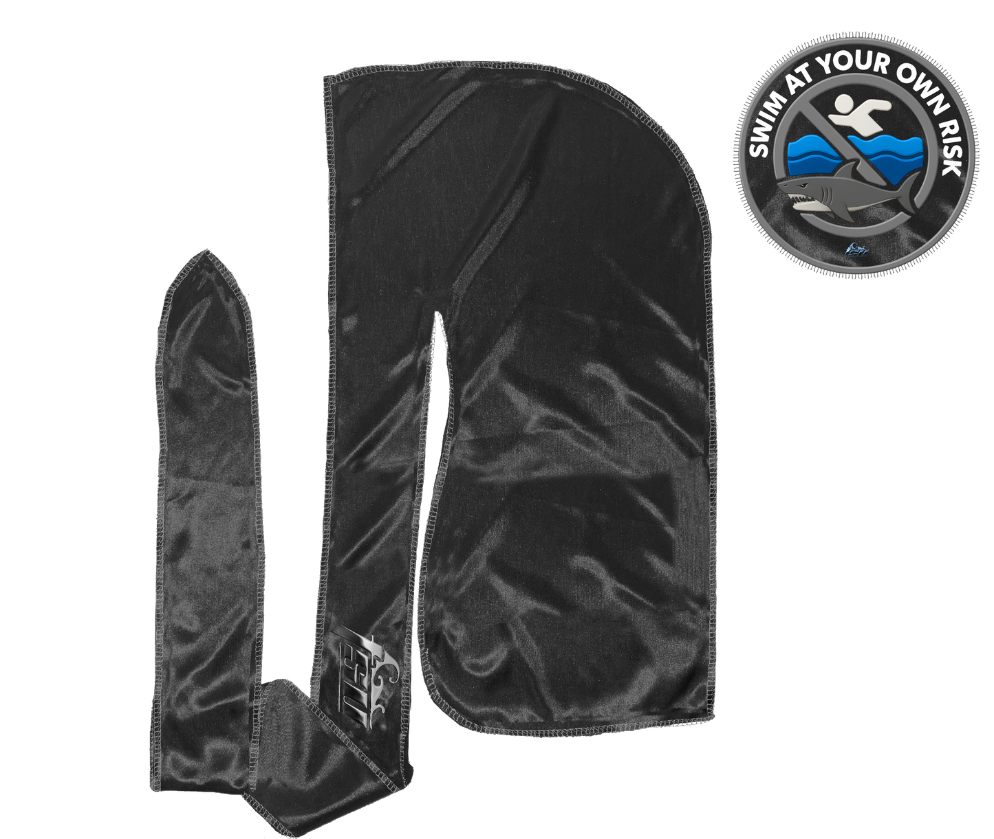 SWIM AT YOUR OWN RISK DURAG COMBO GRAY STITCH