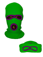 NEON ORANGE SKI MASK BEANIE