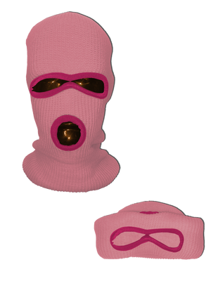 NEON ORANGE SKI MASK BEANIE