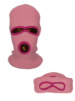 NEON ORANGE SKI MASK BEANIE
