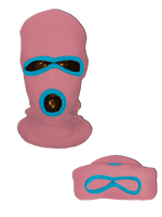 NEON ORANGE SKI MASK BEANIE