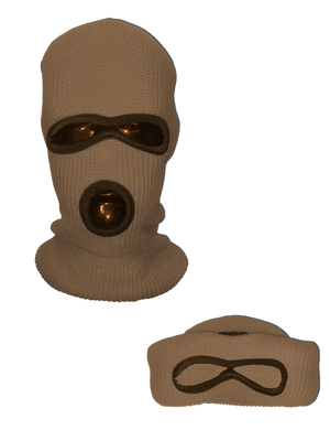 NEON ORANGE SKI MASK BEANIE