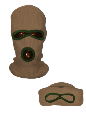 NEON ORANGE SKI MASK BEANIE