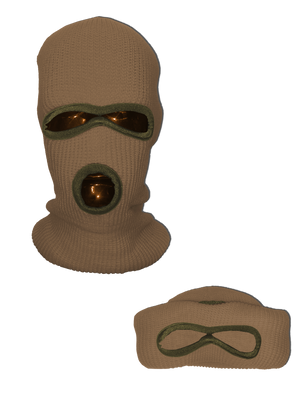 NEON ORANGE SKI MASK BEANIE