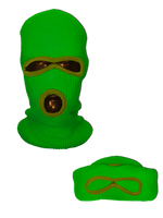 NEON ORANGE SKI MASK BEANIE