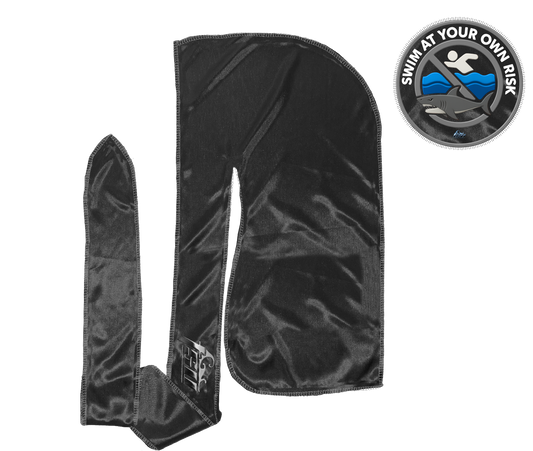 SWIM AT YOUR OWN RISK DURAG COMBO GRAY STITCH