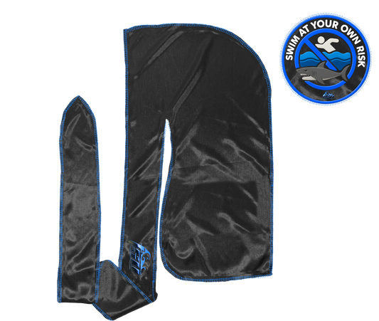 SWIM AT YOUR OWN RISK DURAG COMBO ROYAL STITCH