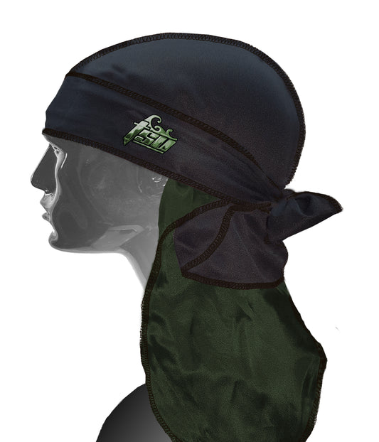 Black/Hunter Silk Cape